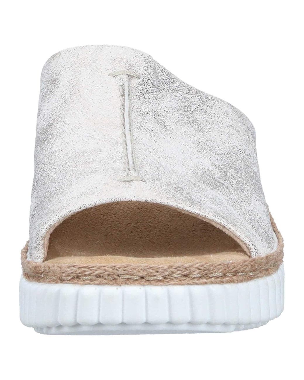 Rieker White Pantolette Basic