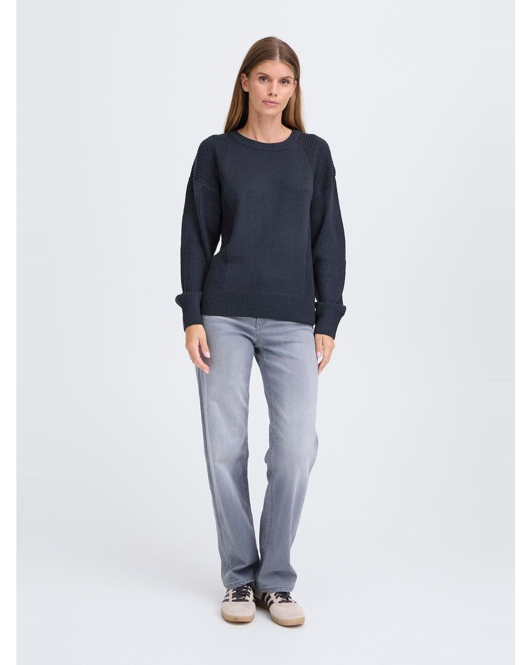 Oxmo Blue Strickpullover Oxiselmo