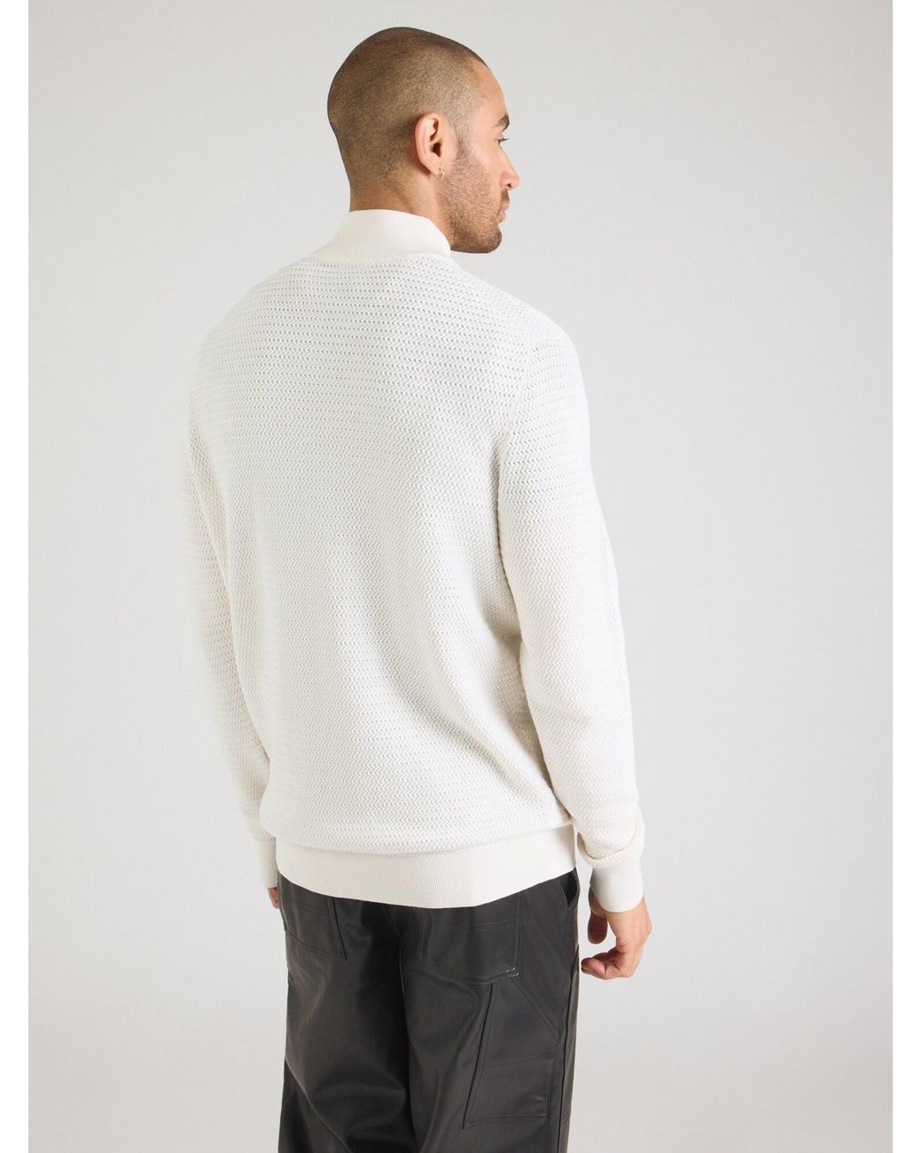 Bugatti Pullover in White für Herren