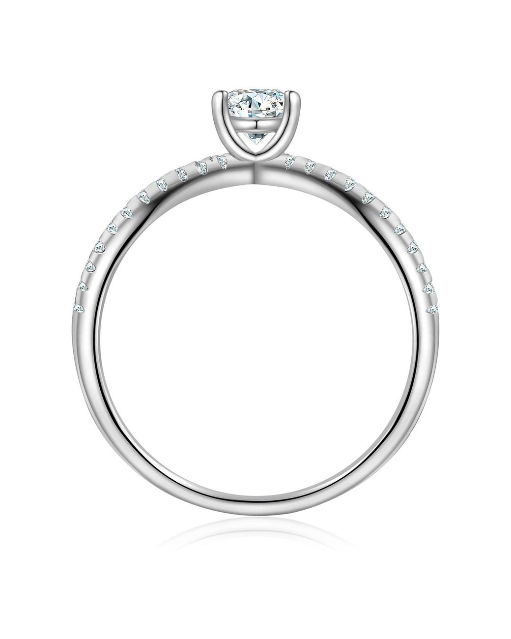 Trilani White Ring