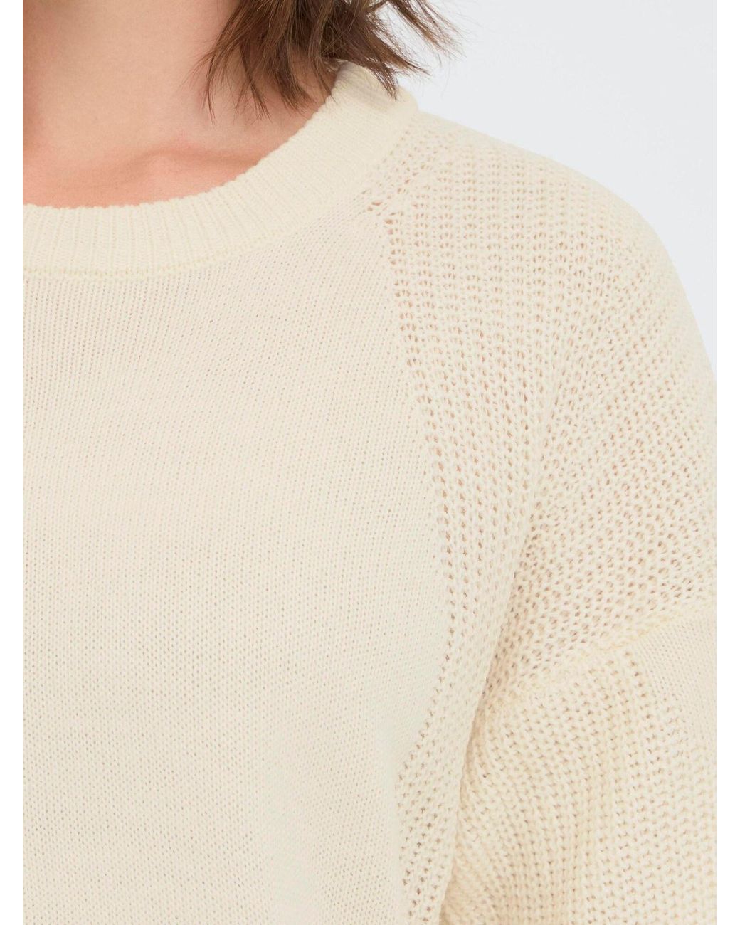 Oxmo White Strickpullover Oxiselmo