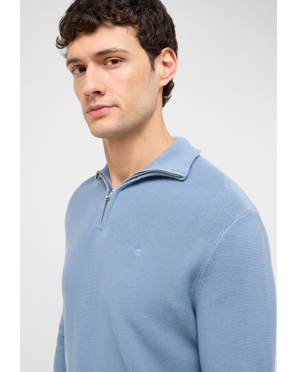 Mustang Pullover Everett in Blue für Herren