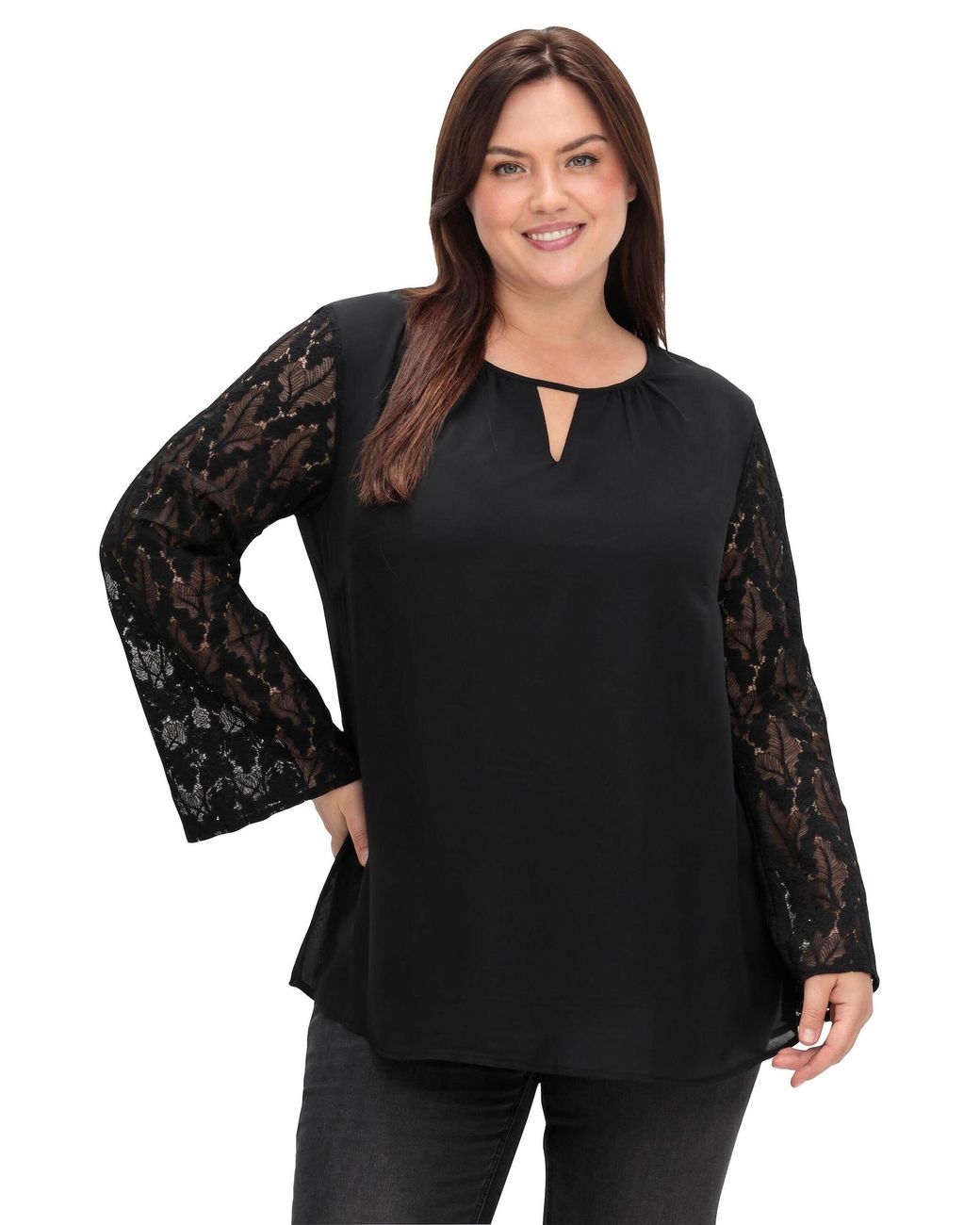 Sheego Black Tunika