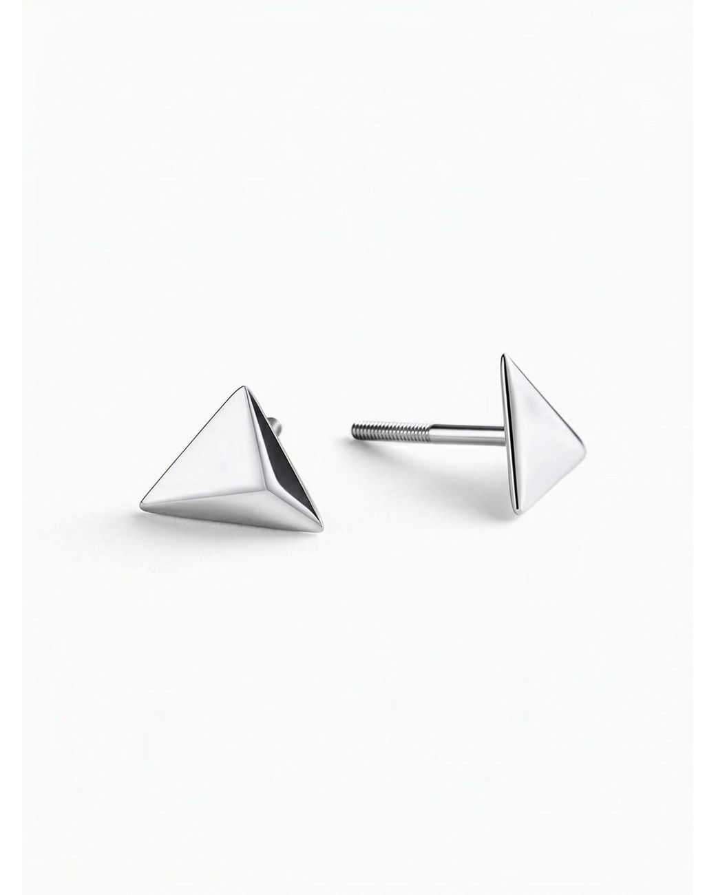 REYTEL Metallic Ohrringe Pyramid