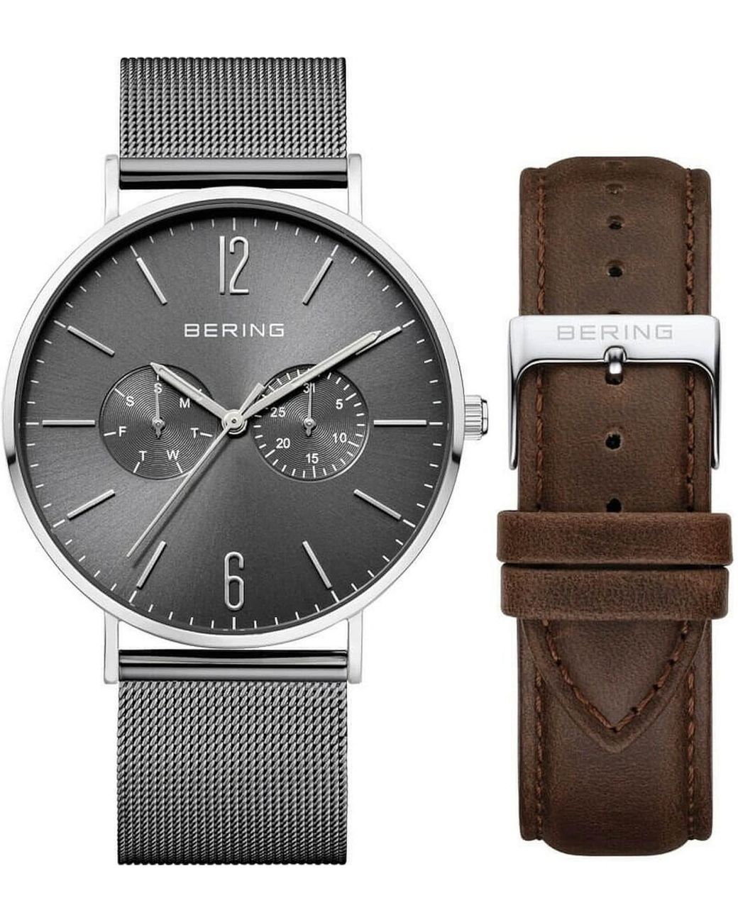 Bering Uhr Classic in Metallic für Herren