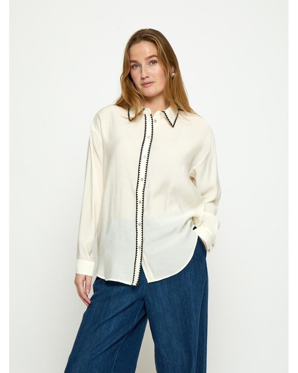 Peppercorn White Shirt Monara