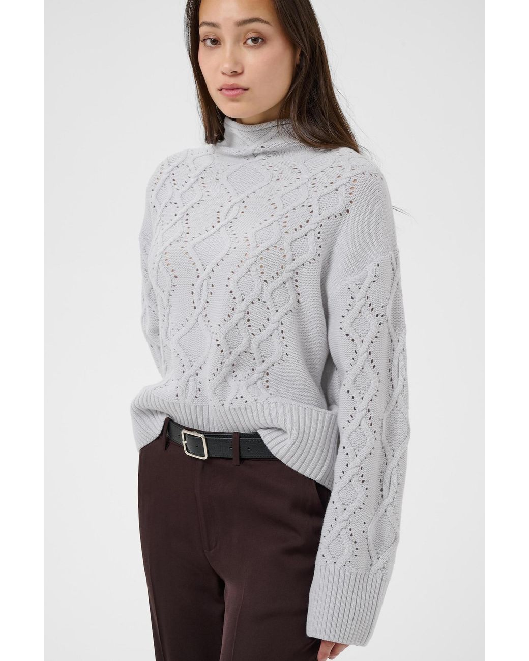 Part Two White Pullover Charne