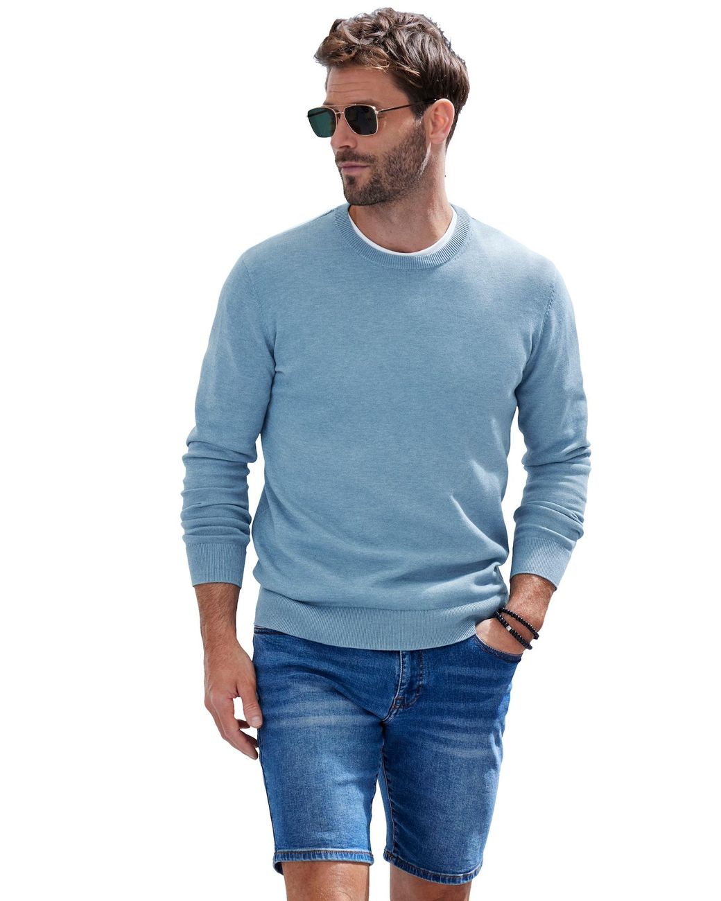 H.i.s. Pullover in Blue für Herren