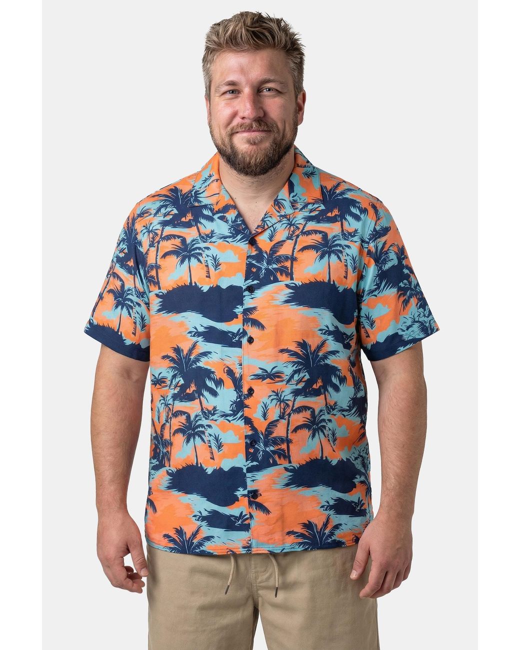 Men Plus Hemd in Blue für Herren