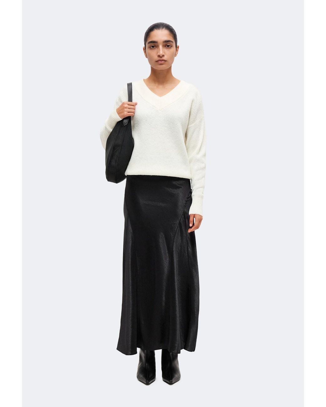 ONLY White Pullover Onlmelton
