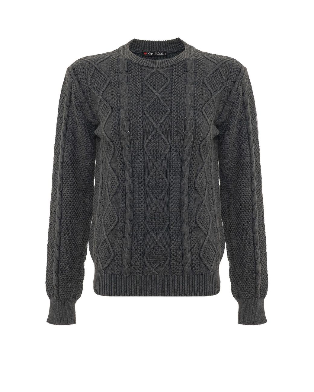 Cipo & Baxx Gray Pullover