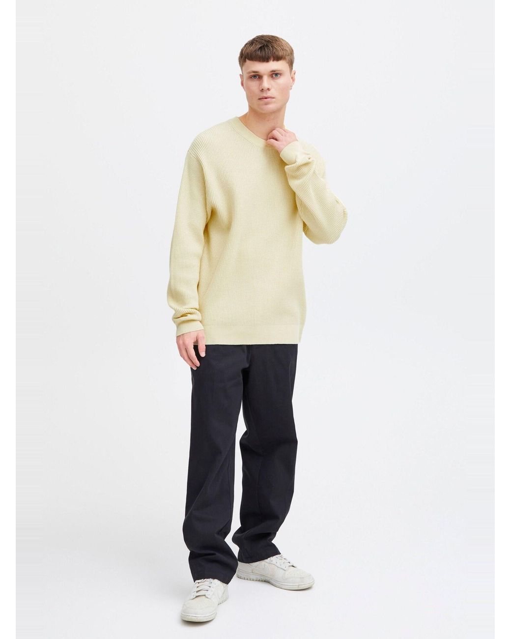 Solid Pullover Hami in Natural für Herren
