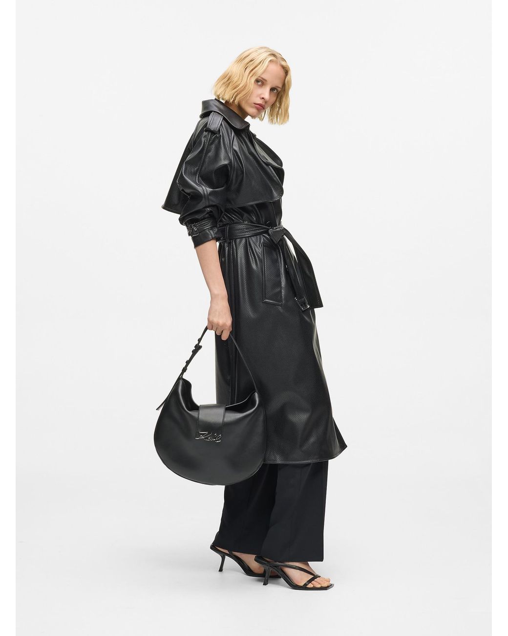 Karl Lagerfeld Black Schultertasche