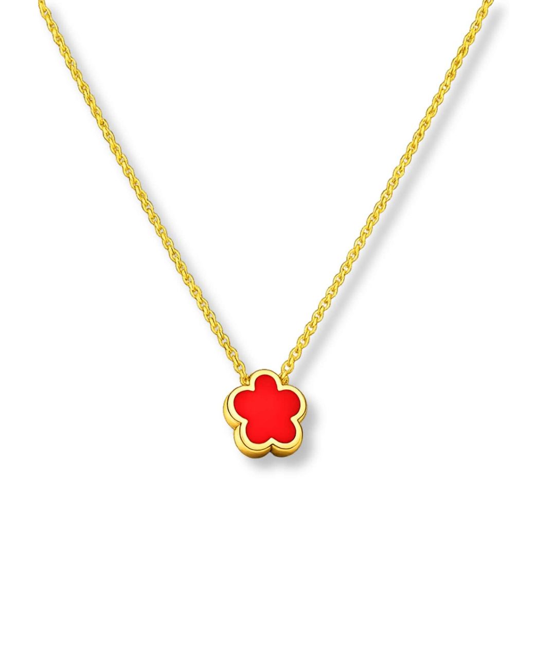 Pure Schmuck White Kette Clover