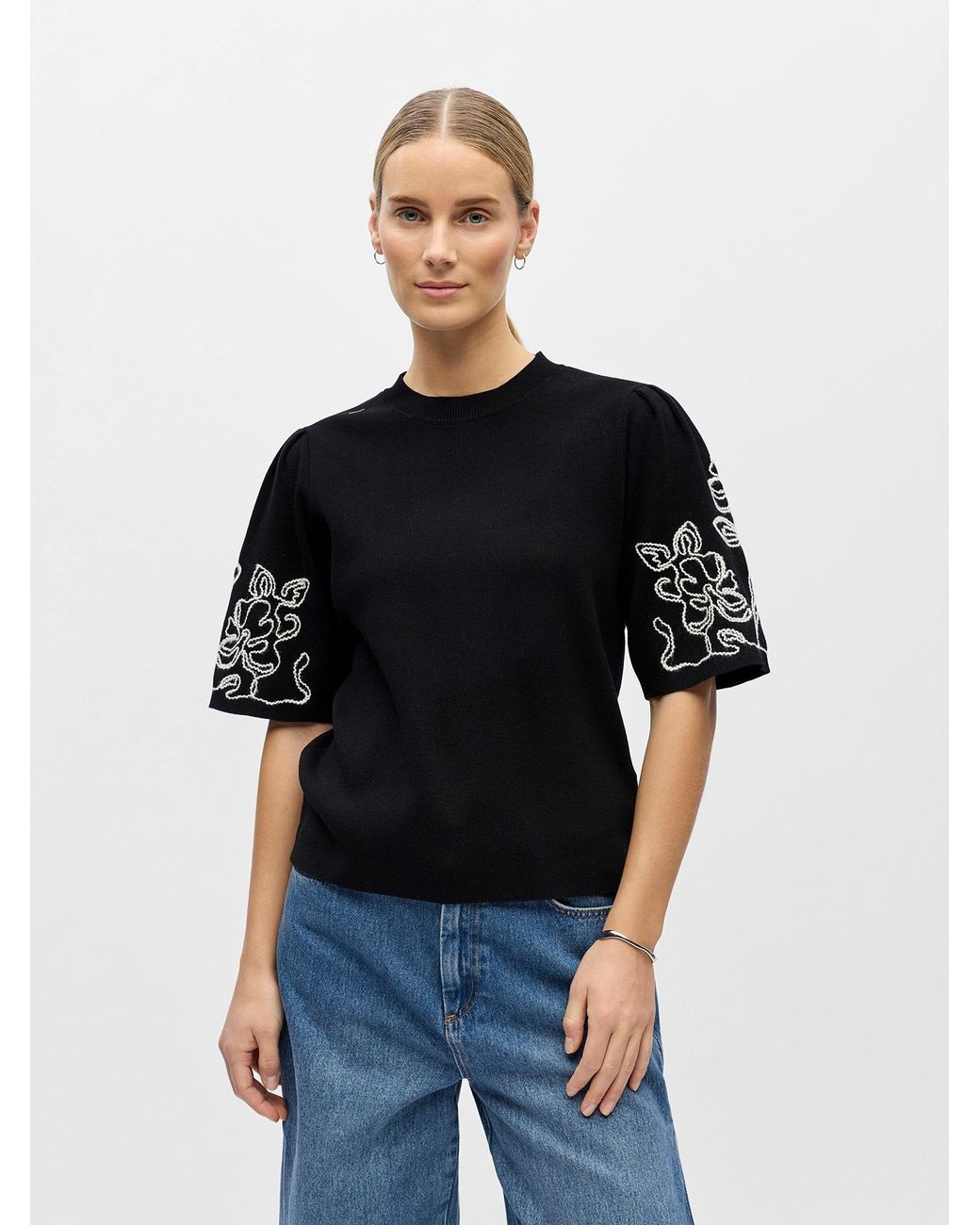 Object Black Pullover Objflora