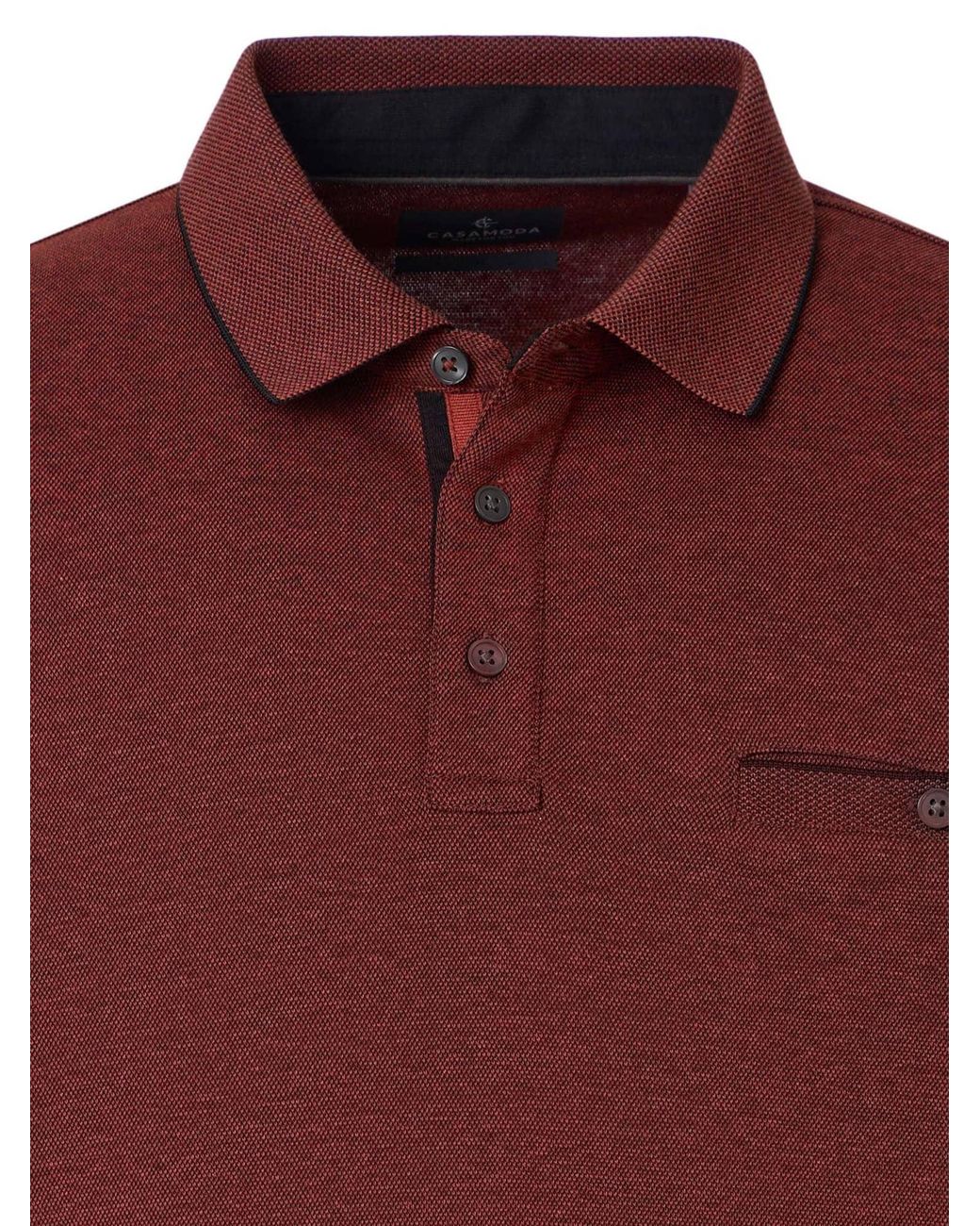 CASA MODA Shirt Basic in Red für Herren