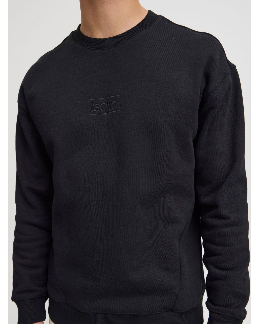 Solid Pullover Moris in Black für Herren