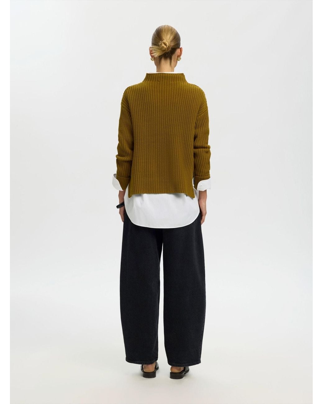 SELECTED Green Pullover Slfselma Sus