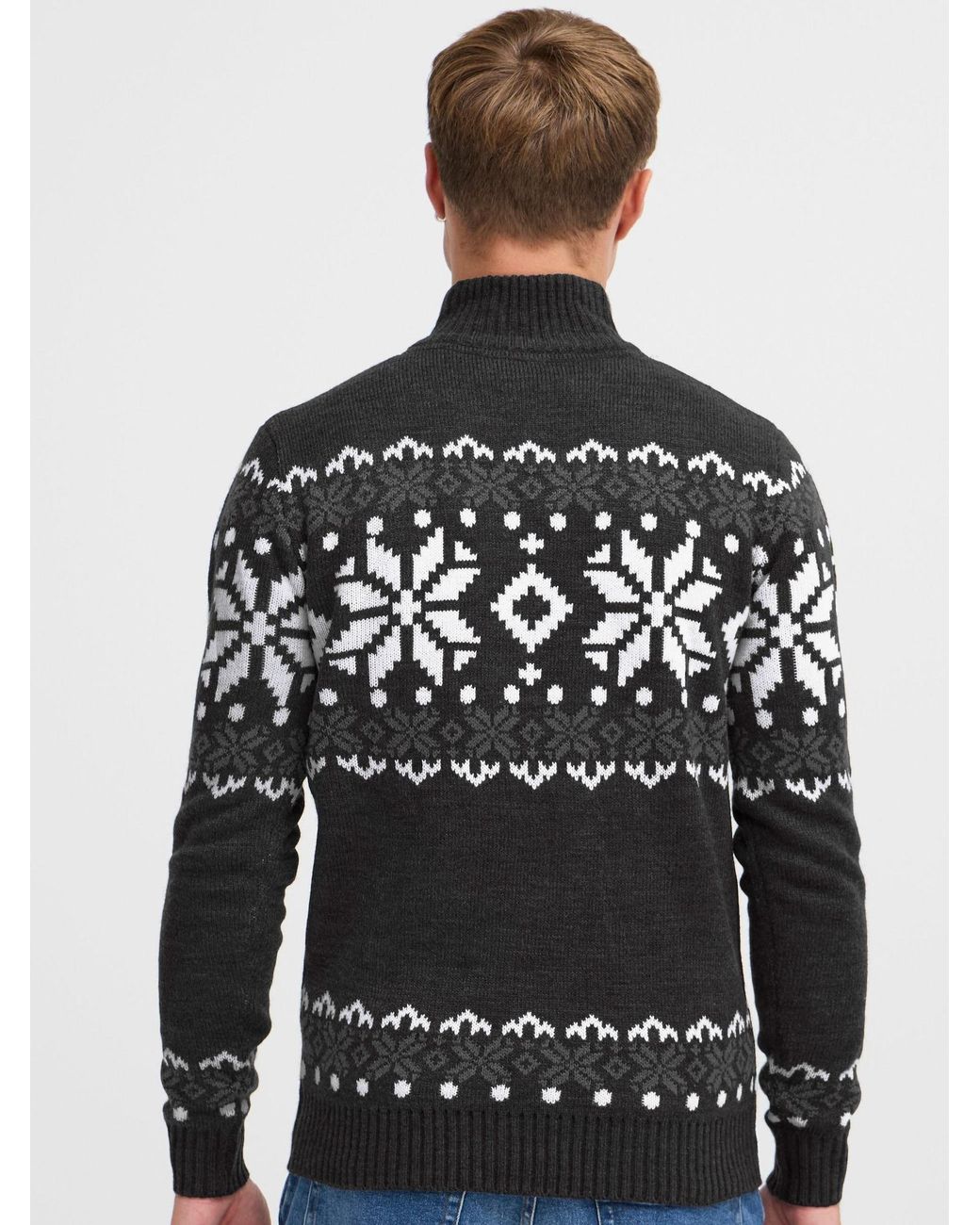 Solid Pullover Norwin in Black für Herren