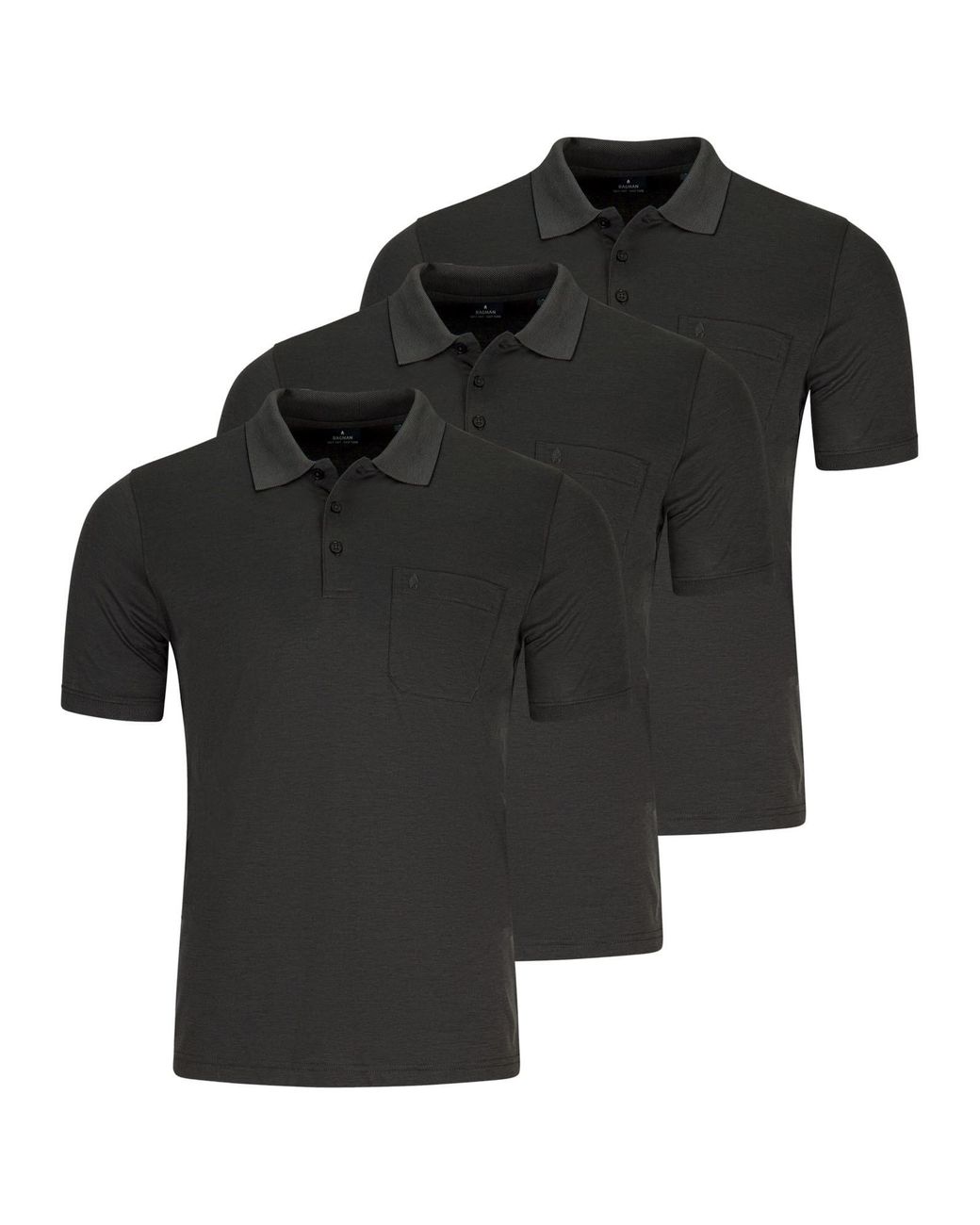 RAGMAN Shirt Basic in Black für Herren