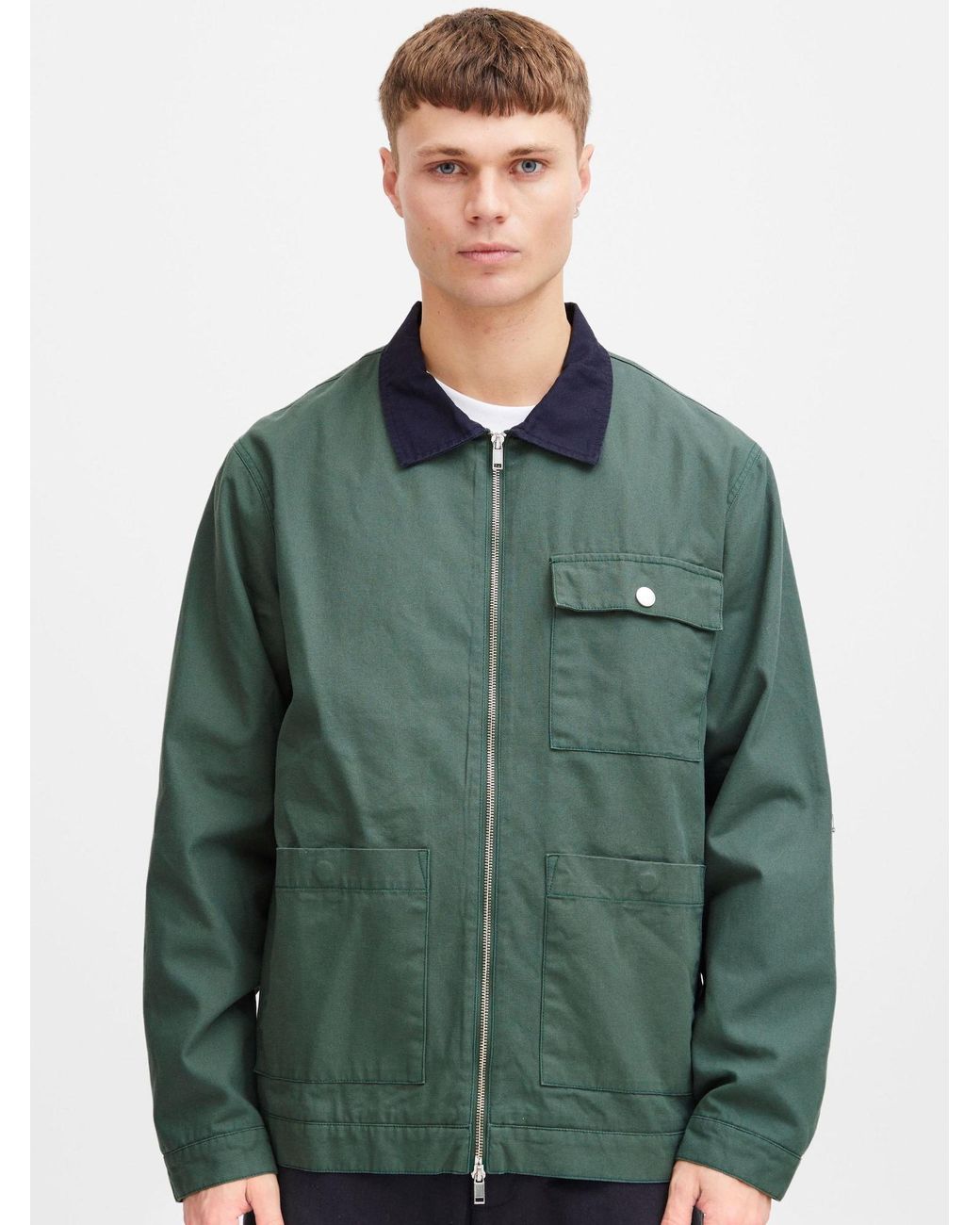 Solid Übergangsjacke in Green für Herren