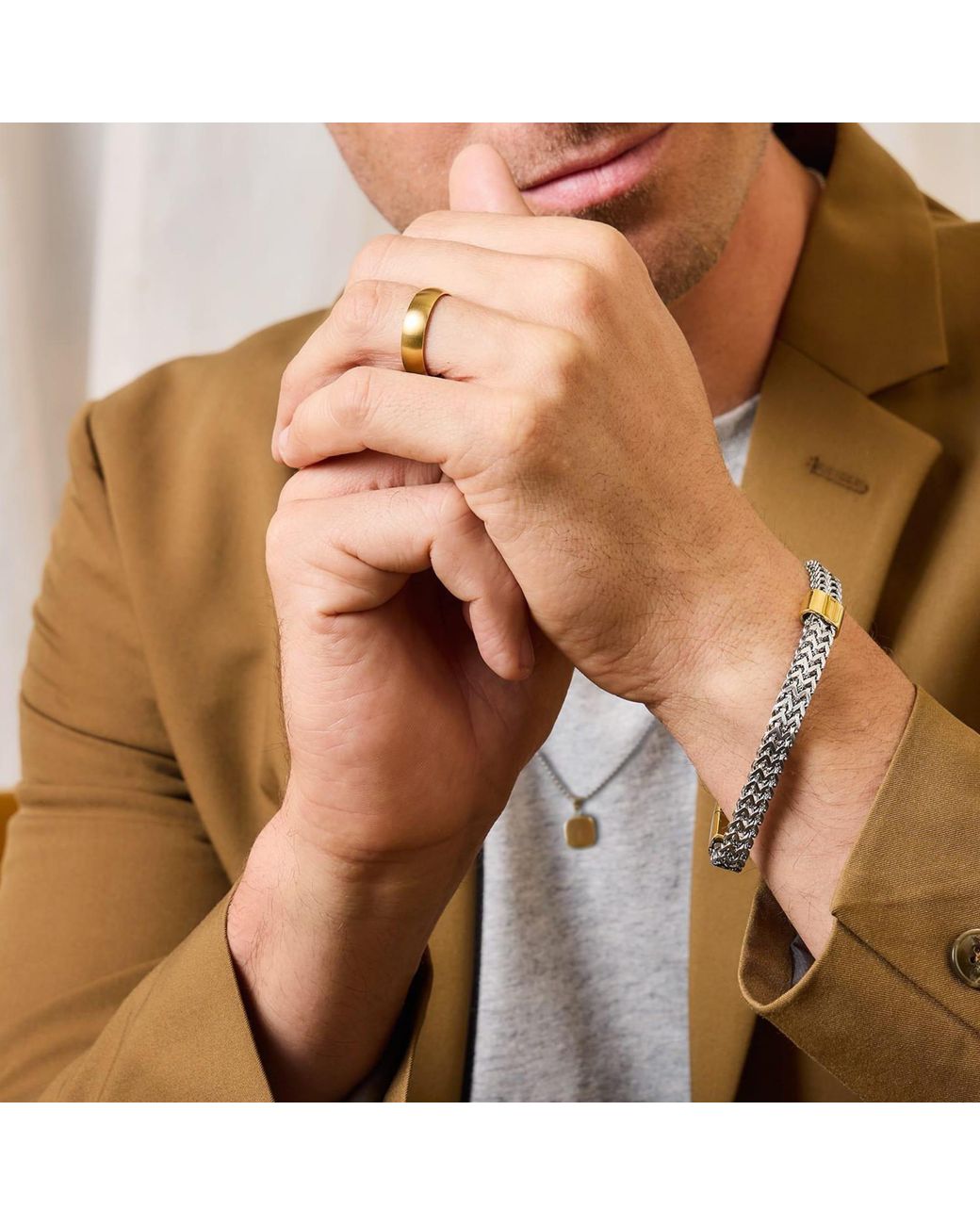 Amor Armband in Metallic für Herren