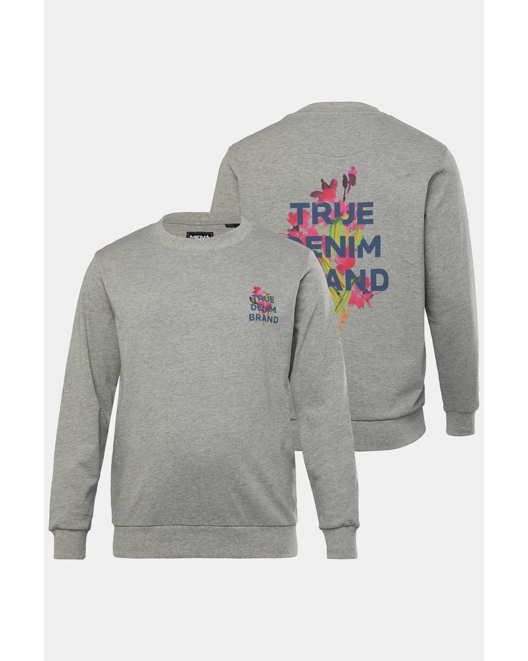 Men Plus Pullover in Gray für Herren