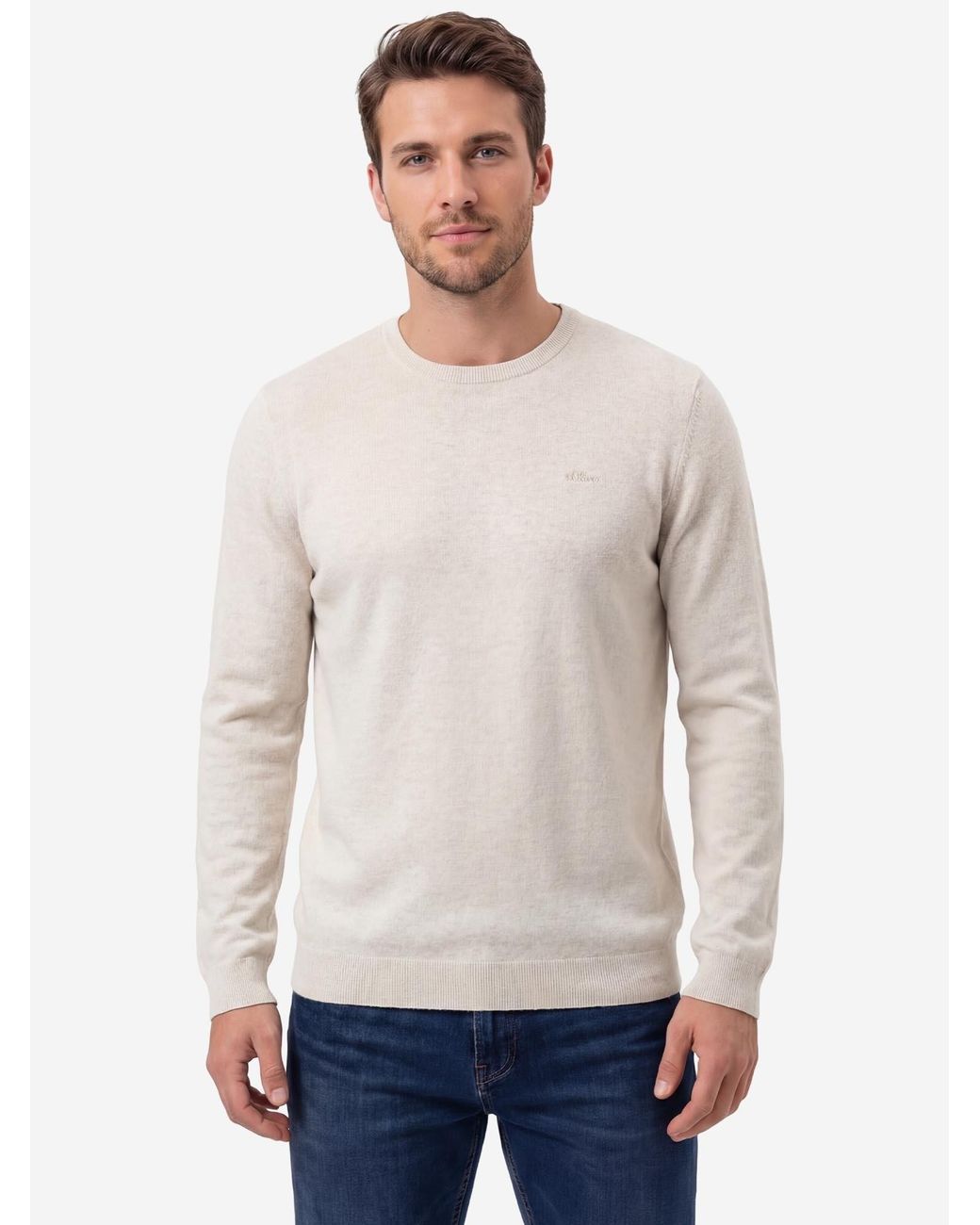 S.oliver Oliver Pullover Basic in Black für Herren