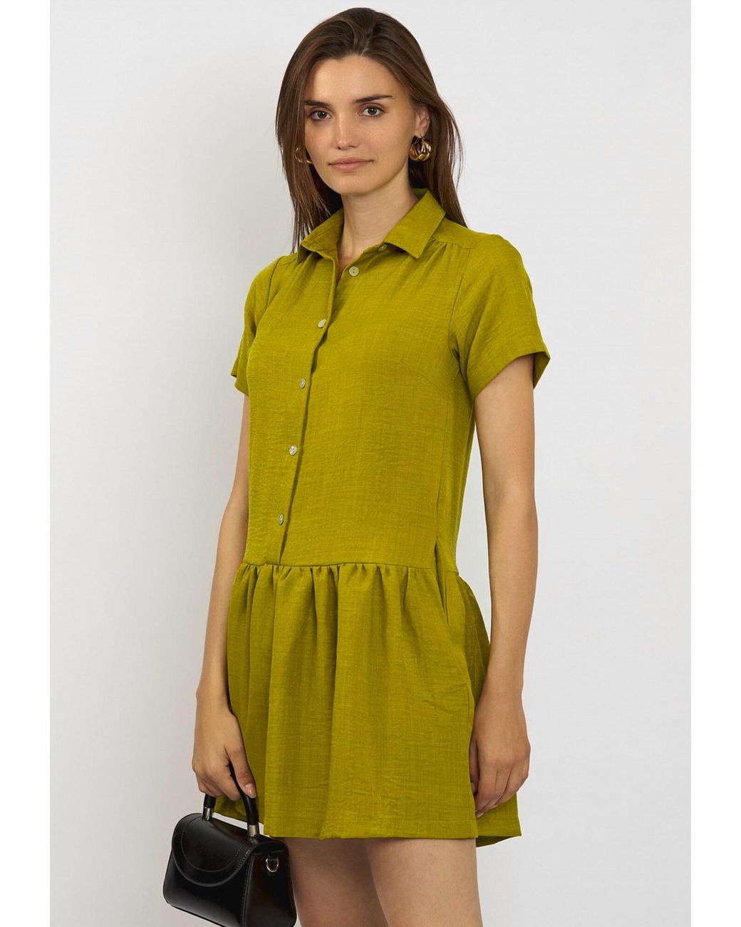 FRESHLIONS Green Blusenkleid Corin