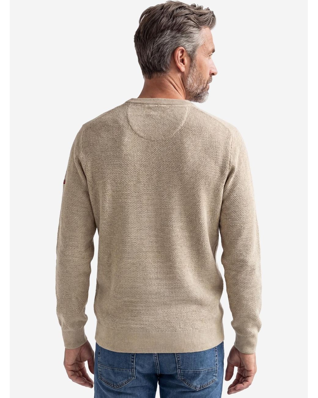 Redmond Pullover Basic in Natural für Herren