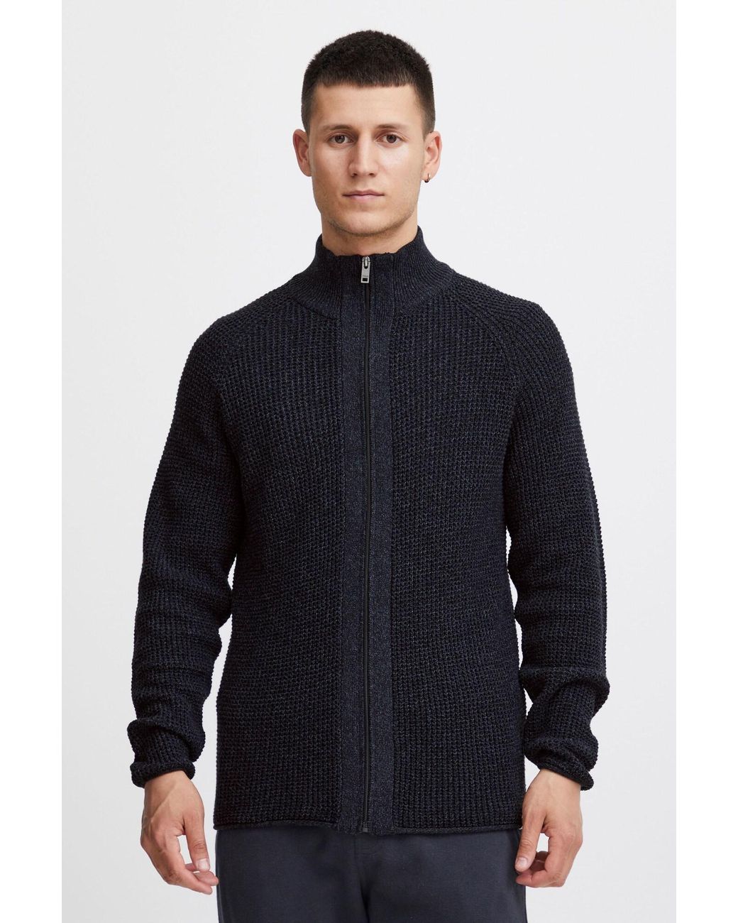 Solid Strickjacke Kotcha in Blue für Herren