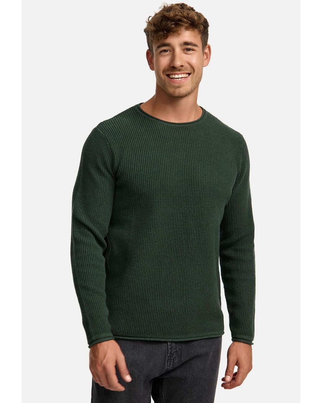 INDICODE Pullover Petri in Green für Herren