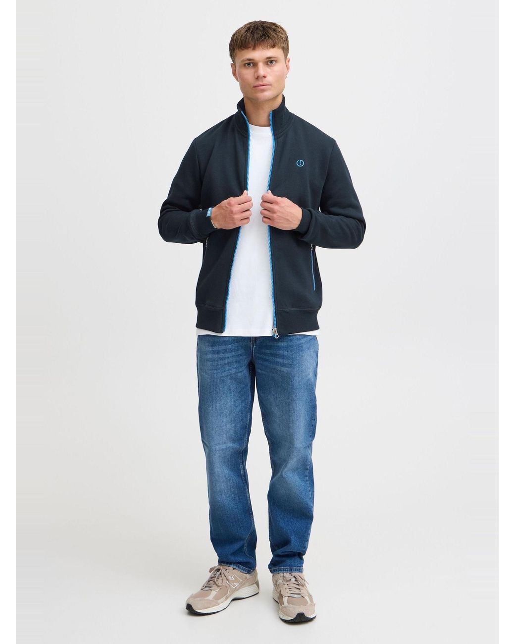 Solid Sweatjacke Benn in Blue für Herren