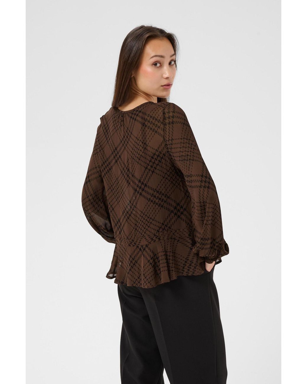 Part Two Brown Bluse Cantaline