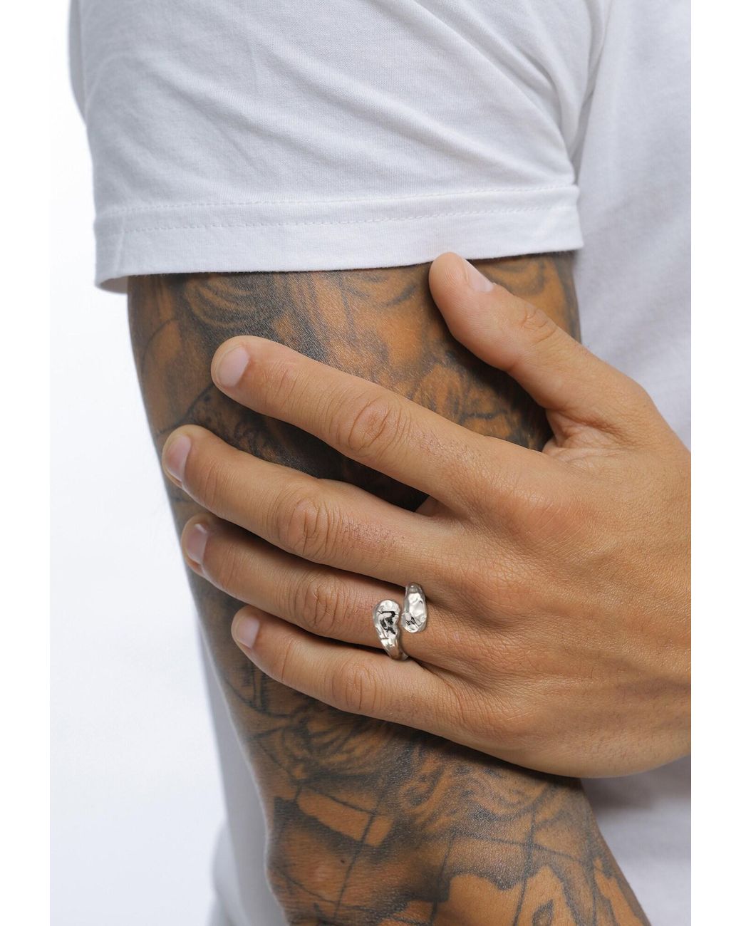 Kuzzoi Ring in White für Herren