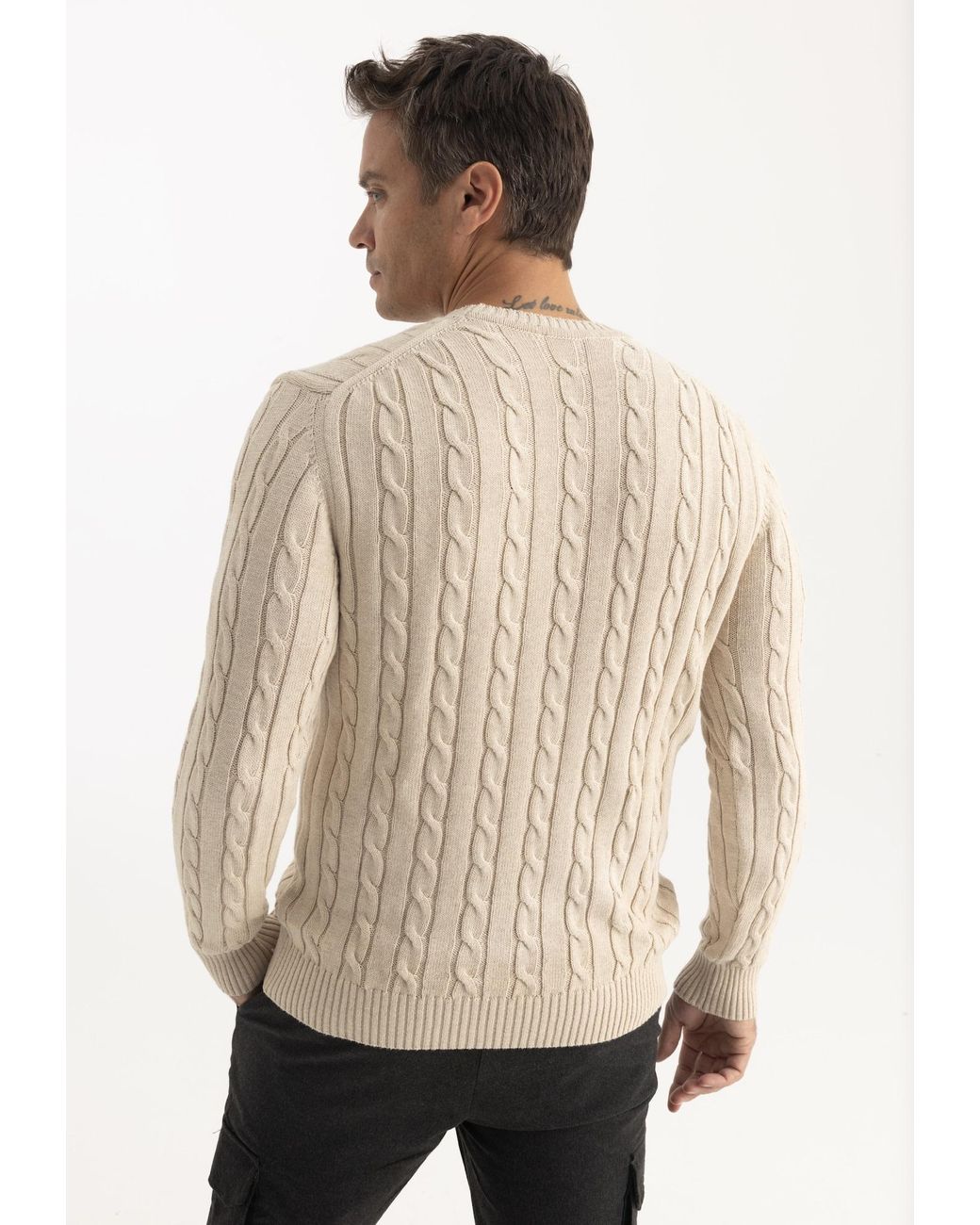 Felix Hardy Pullover in Natural für Herren