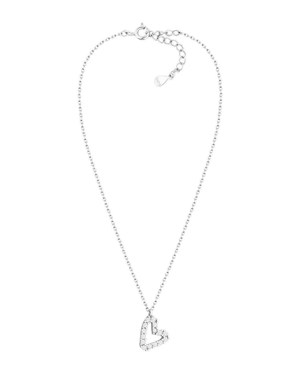 Sofia Milani White Kette Heart