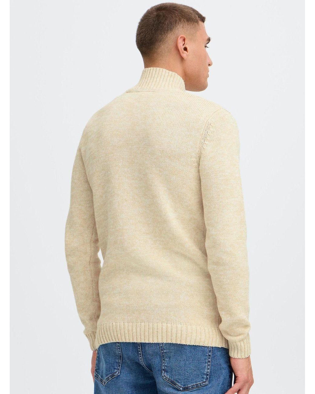 Solid Pullover Sdrichart in Natural für Herren