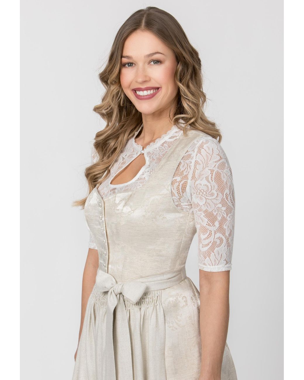 Stockerpoint White Dirndl Roserl