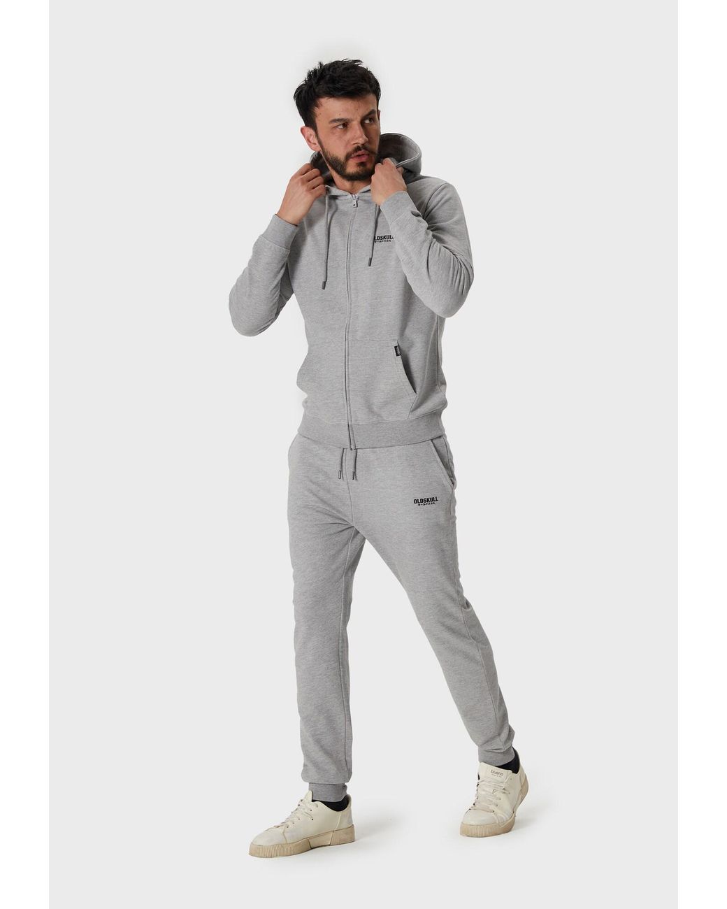 Oldskull Sweatjacke Basic Osk Logo in Gray für Herren