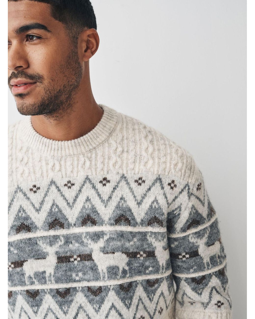 Next Pullover in White für Herren