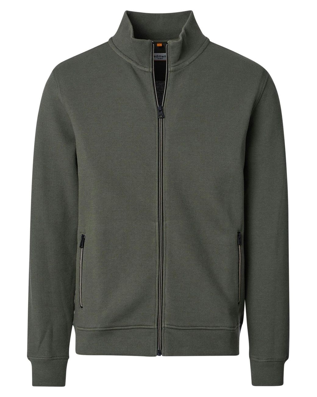 Redmond Sweatjacke Basic in Green für Herren