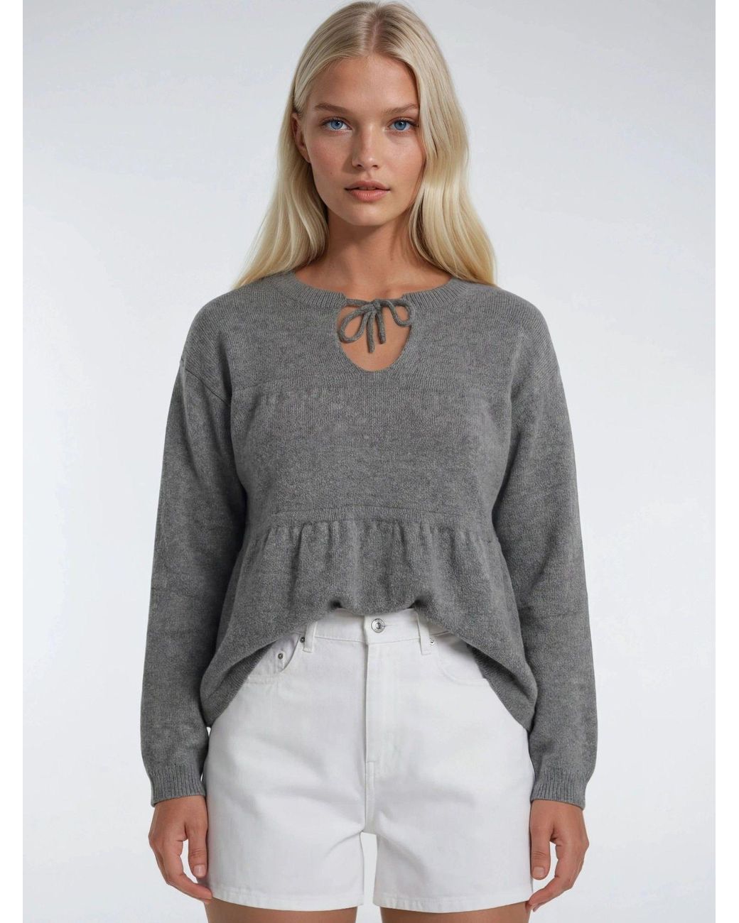 MixRay Gray Pullover Pullover