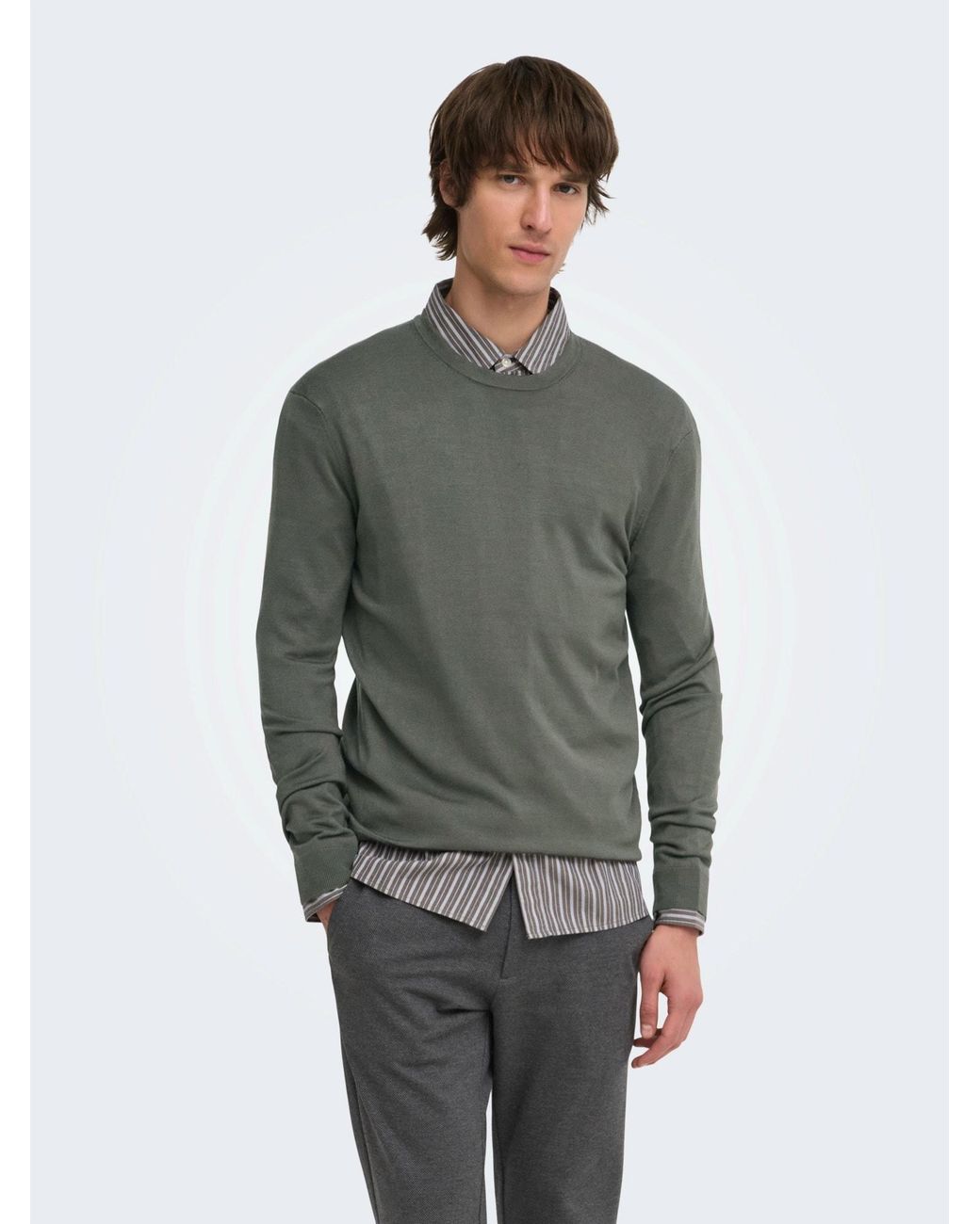 Only & Sons Pullover Onswyler in Green für Herren