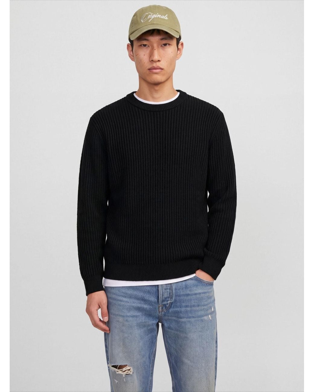 Jack & Jones Pullover Jjsage in Black für Herren