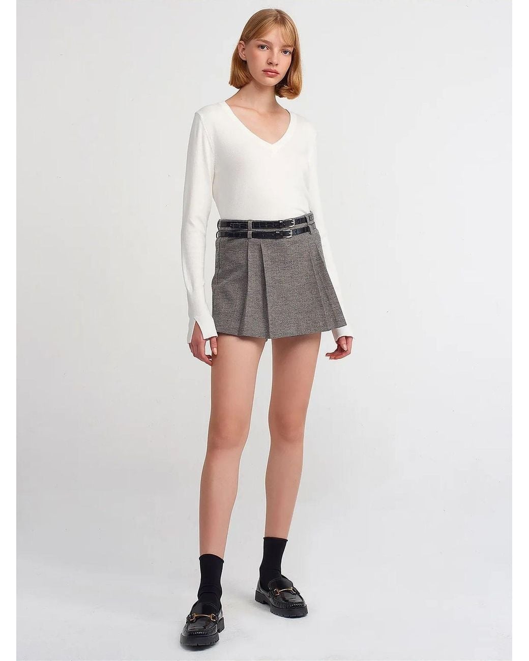 Dilvin Gray Pullover Pullover