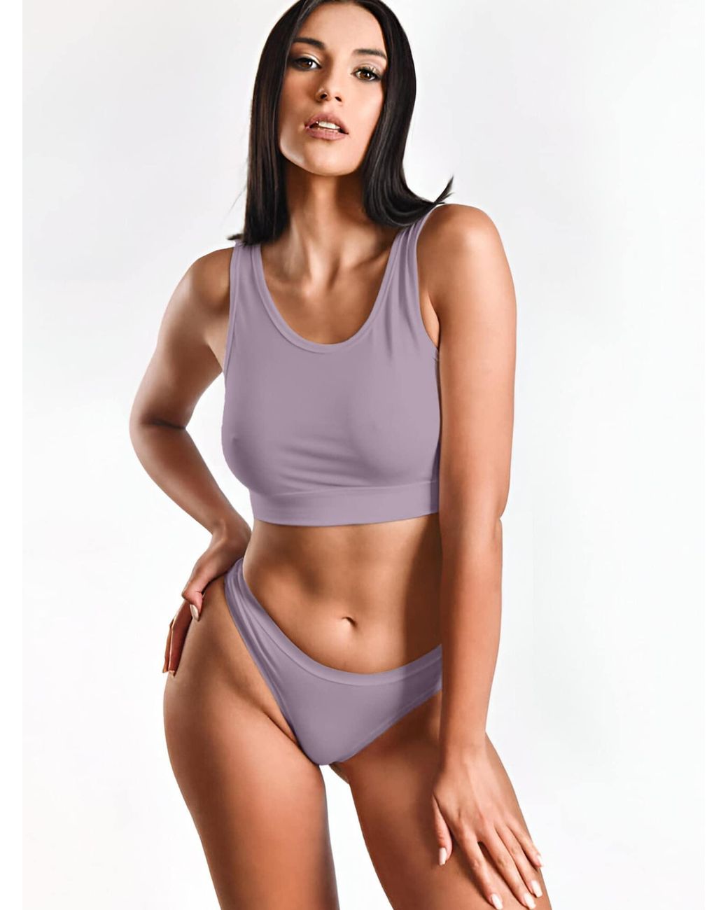MAXTED Purple String Basic Max String Tanga 5Er Pack