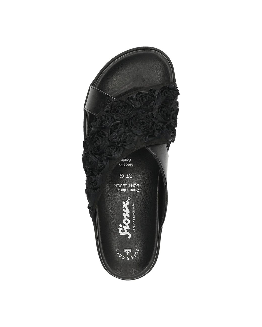 Sioux Black Pantolette Majandea-700