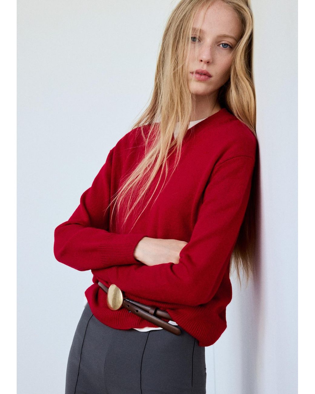 Mango Red Pullover Limoni