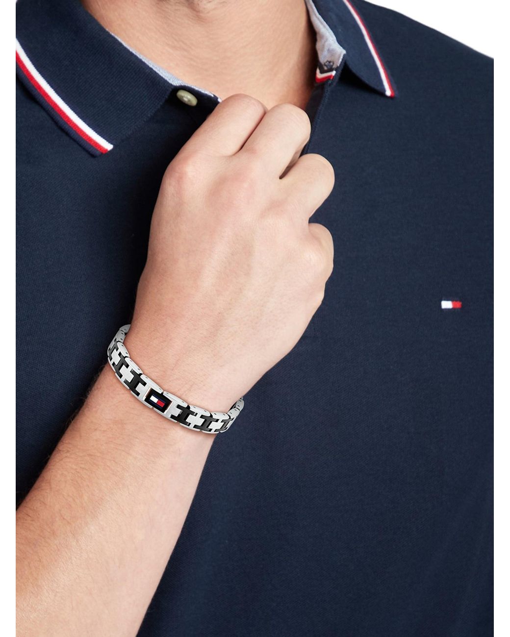 Tommy Hilfiger Armband H-Link in Black für Herren